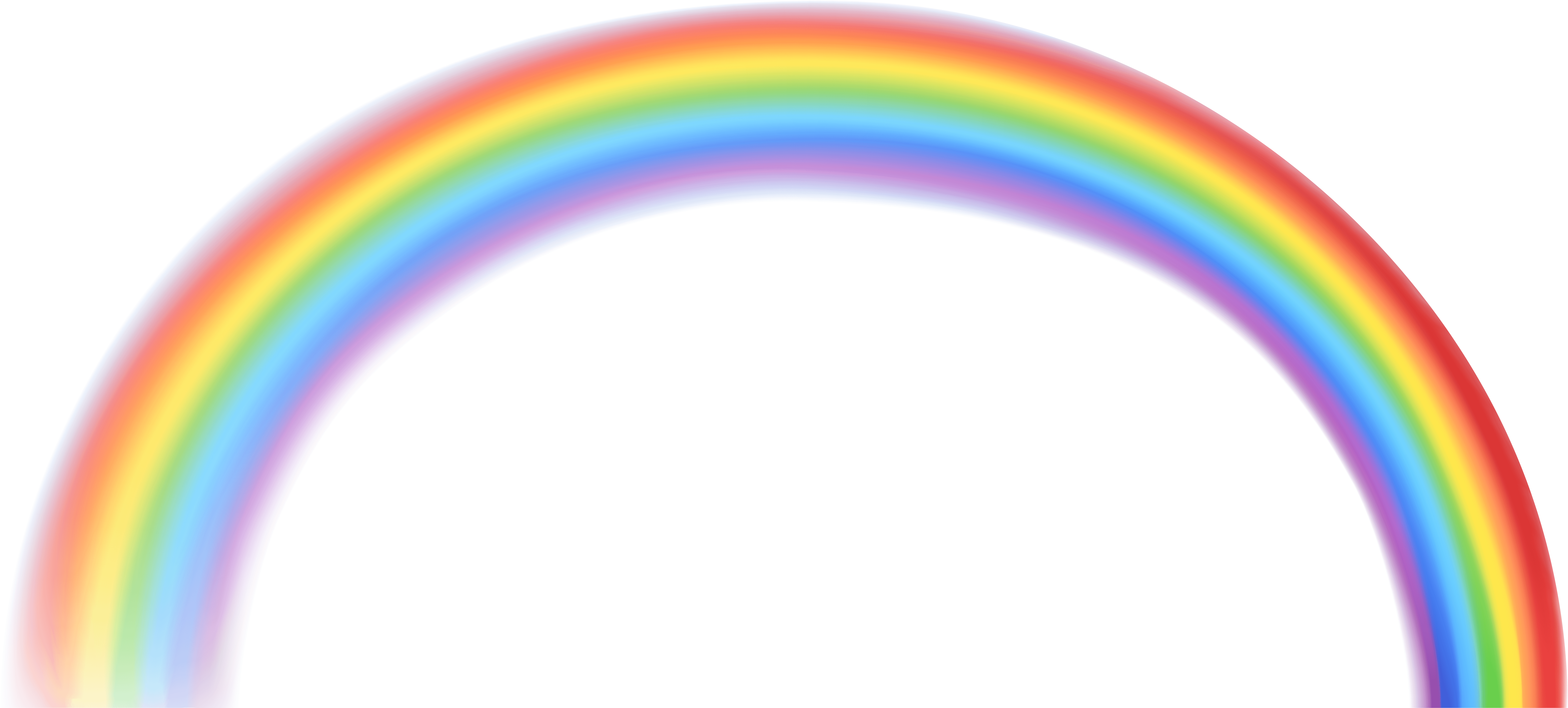 Transparent Rainbow Png Clip Art Image - Transparent Rainbow (8000x3663)