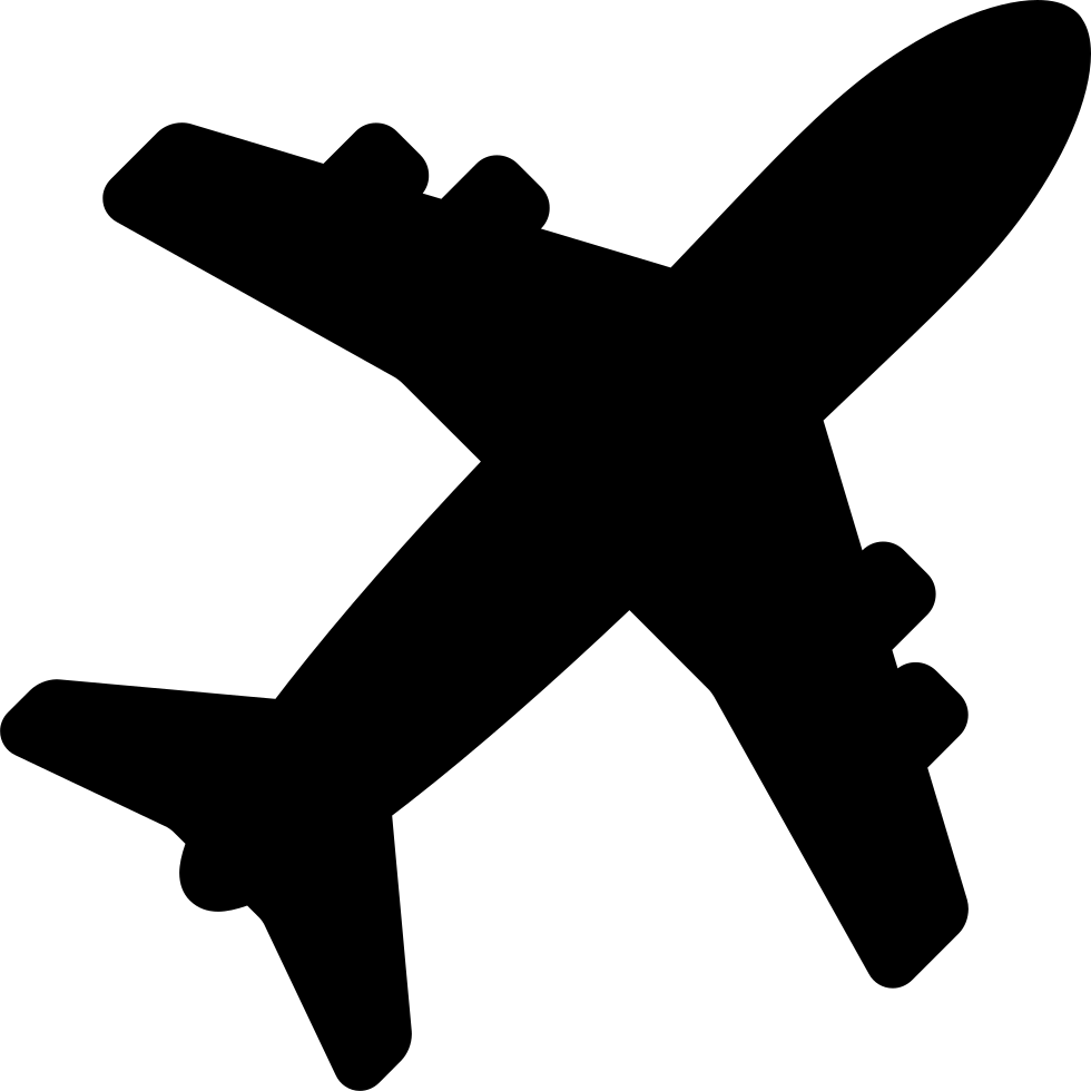 Airplane Clip Art - Airplane Silhouette (980x980)