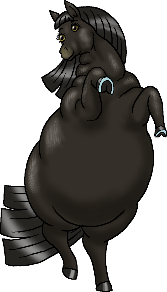 Black Horse By Soobel - Drawings Of Black Horses (565x984)