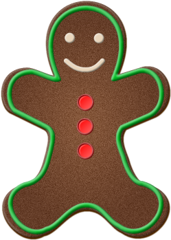Make Your 'cookie' Layer Solid And Use A Texture Or - Gingerbread (300x400)