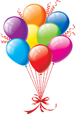 Simple Balloons Clipart Transparent Background Colored - Transparent Background Balloon Clipart (400x400)
