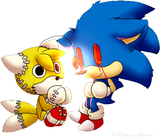 Exe And Tails Doll By Klaracrystalpaws - Tails Doll X Sonic Exe (640x480)