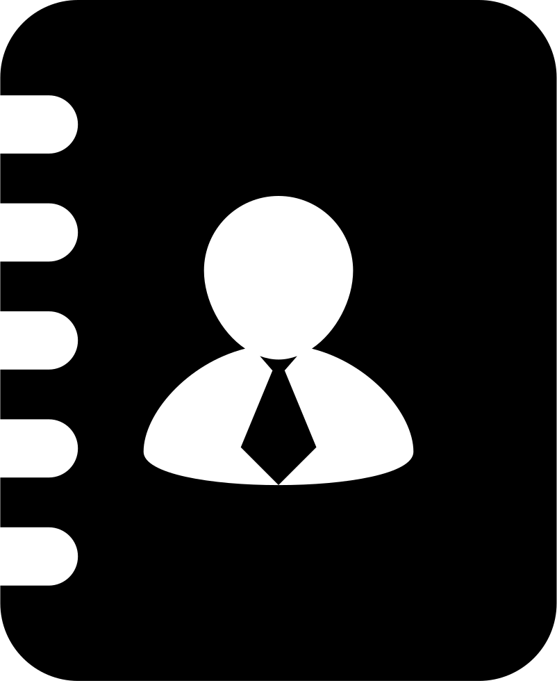 Business Contacts On Spring Address Book Comments - Addressbook Icon (802x980)