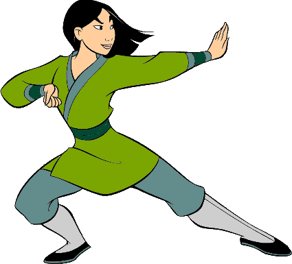 Mulan Cliparts - Courageous Clip Art (425x385)