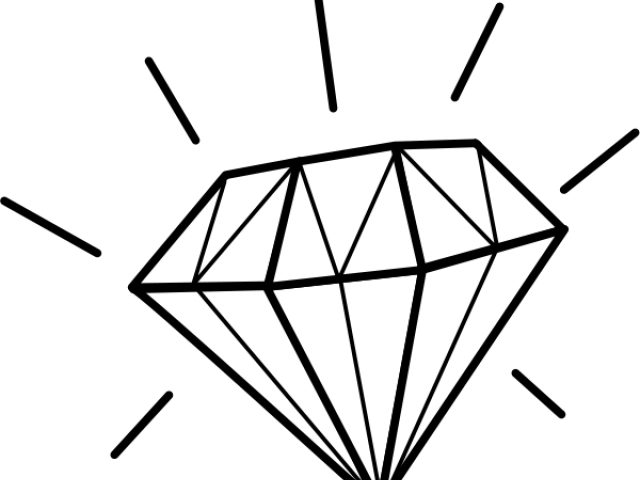 Diamond Shape Clipart - Diamond Drawing (640x480)