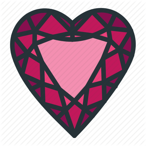 Gems Clipart Diamond Shape Free Clipart On Dumielauxepices - Heart (512x512)