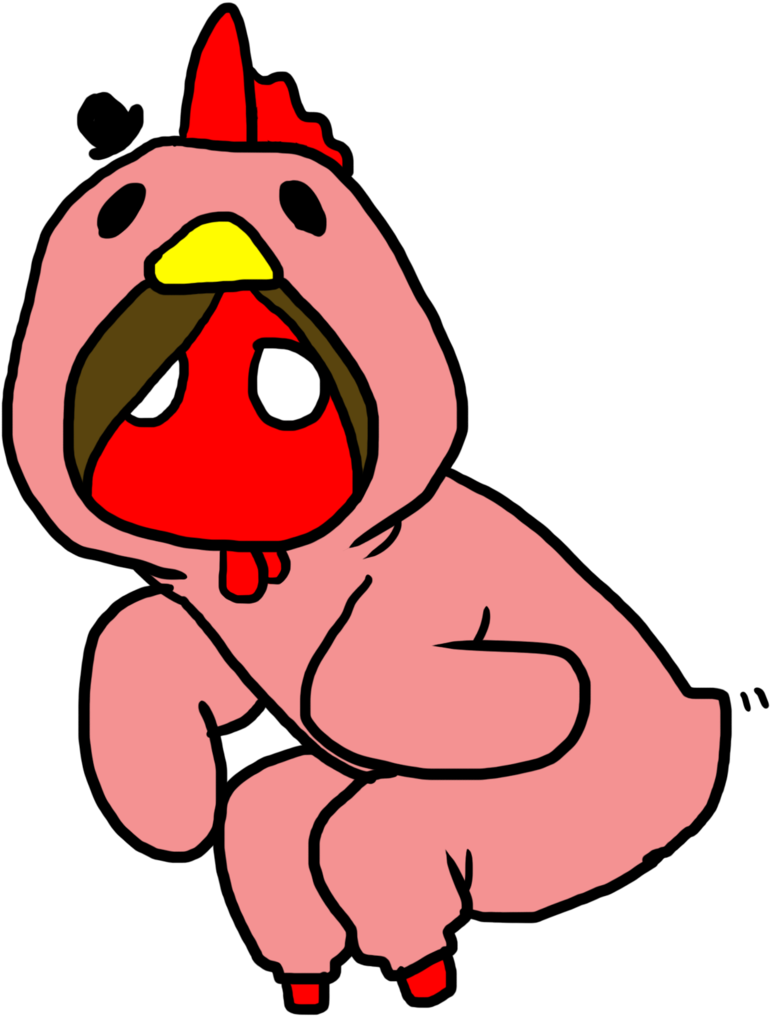 Gang Beasts Crazy By Pin-eye - Gang Beast Chicken Png (769x1039)