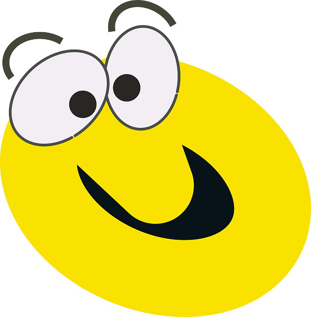 Happy, Face, Funny, Yellow, Eyes - Animated Smiley Face Clip Art (629x640)