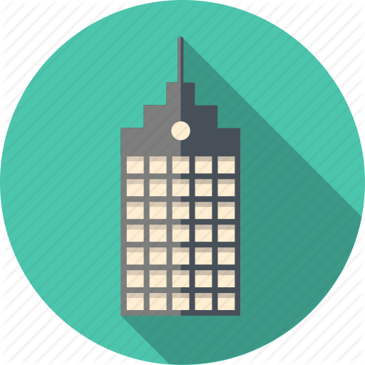 Structure Clipart Office Building - Company Icon Flat Design (512x512)