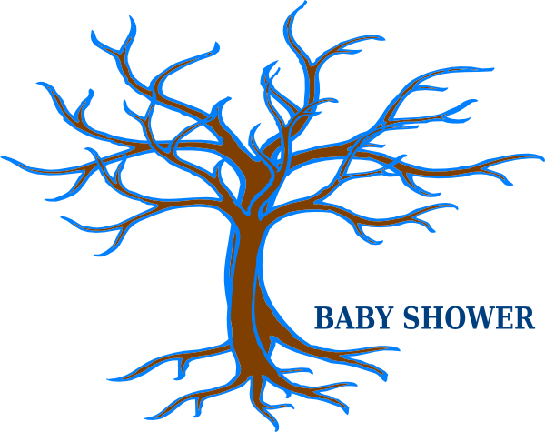 Baby Shower Guest Tree Clip Art At Clkercom Vector - Bare Tree Clip Art (600x475)