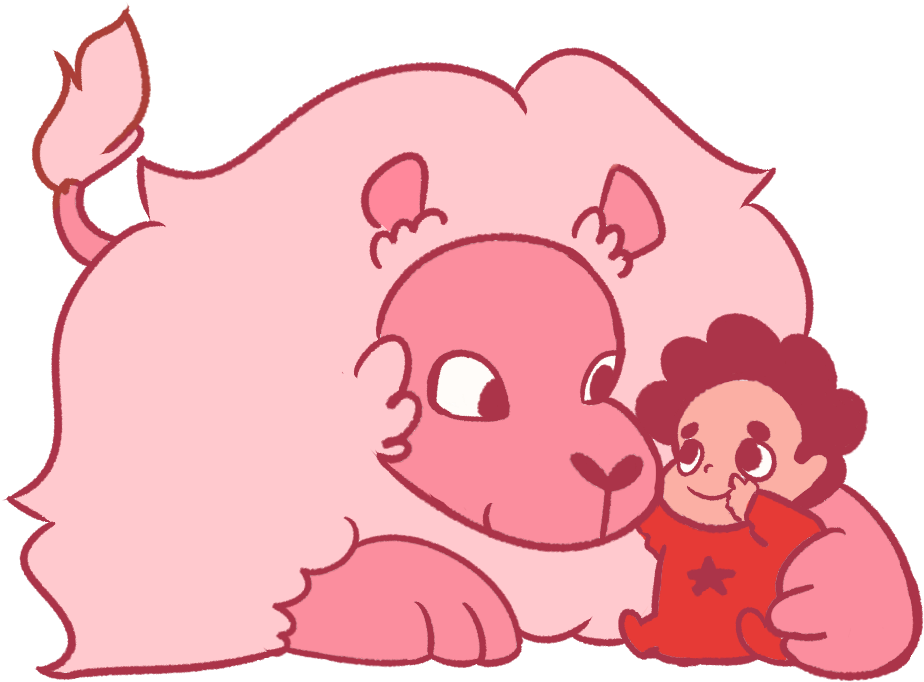 Lion And Baby Steven By Rozupandy - Steven Universe Baby Lion (987x704)