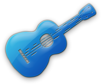 Blue Guitar Clipart - Blue Guitar Clip Art (420x420)