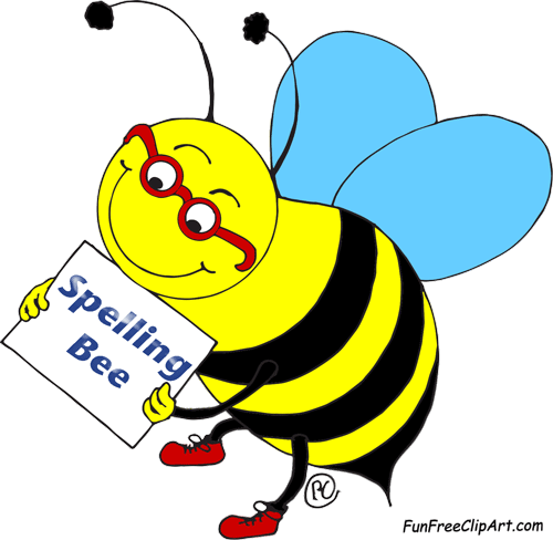 Bee Clipart Illustration - Draw A Spelling Bee (500x488)