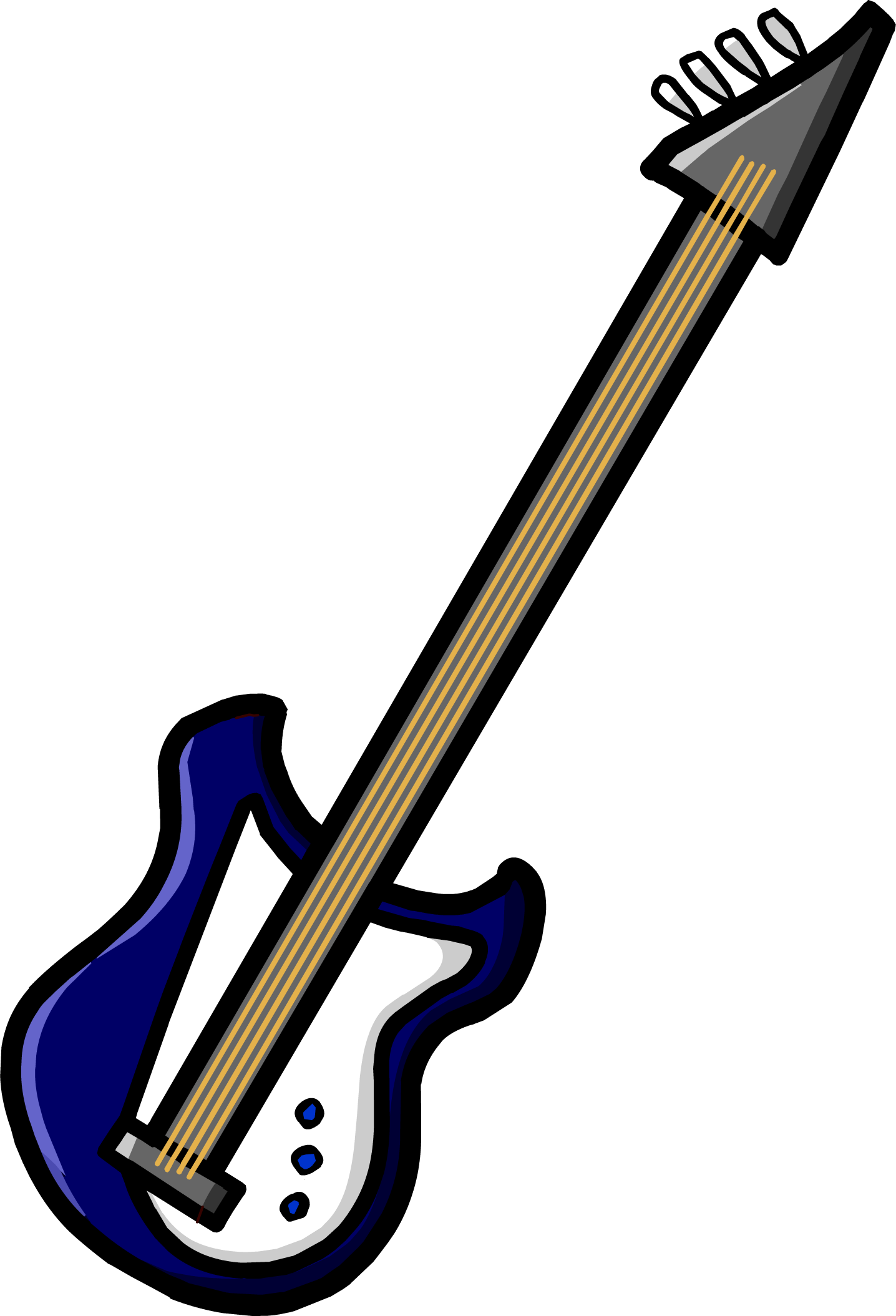 Blue Electric Bass - Club Penguin Music Jam (1436x2109)