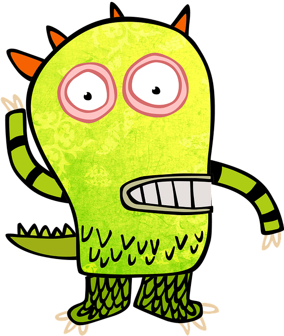Monster, Clip, Art, Kids, Green Monster, Cartoon, Green - Best Gift - Monster Coming 2 Hoodie/t-shirt/mug Black/navy/pink/white (576x720)