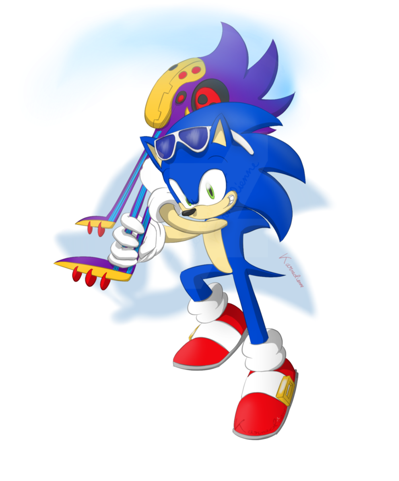 Hit With His Guitar By Karneolienne - Guitar (816x979)