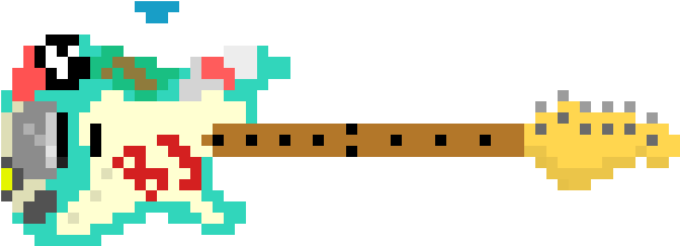Bj Blue Guitar - Bj Blue Guitar (620x230)