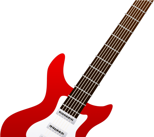 Guitar Clipart Red Guitar - Electric Guitar Clipart (640x480)