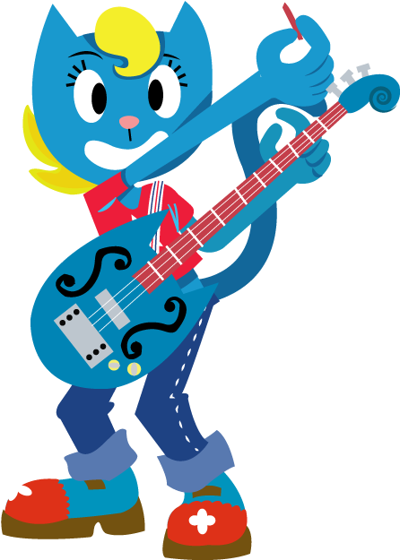 Katyguitar By Dbkit - Parappa The Rapper Katy Kat (502x650)