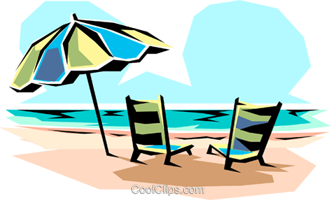 Beach Chair Clipart No Watermark - Beach (480x286)
