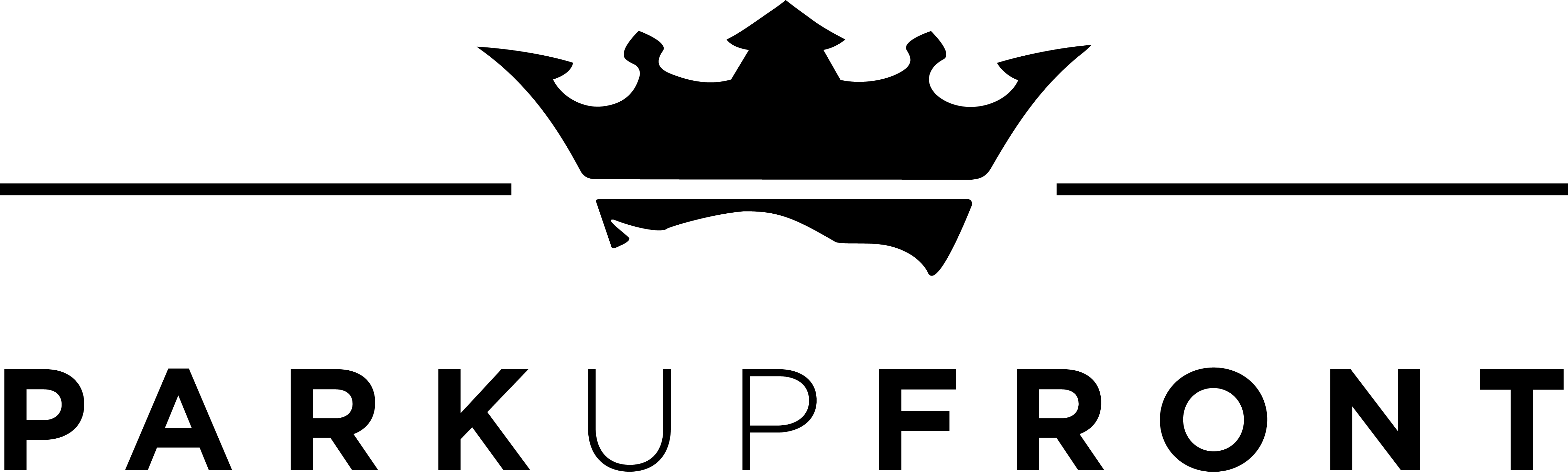 Logo Black Park Up Front - Park Up Front Logo (4560x1374)