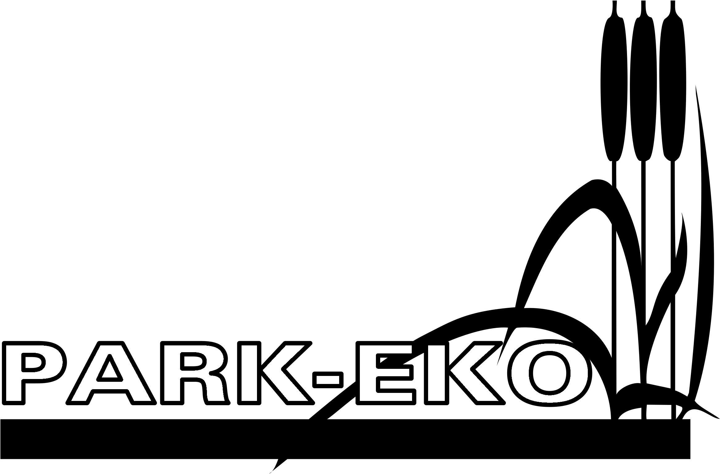 Park Eco Logo Black And White - Graphic Design (2400x2400)