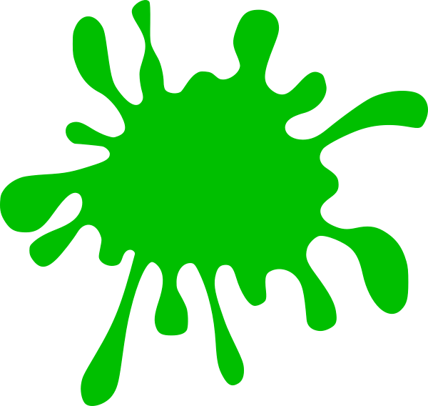 Green Splatter Clip Art At Clker Com Vector Clip Art - Red Paint Splatter Clipart (728x689)