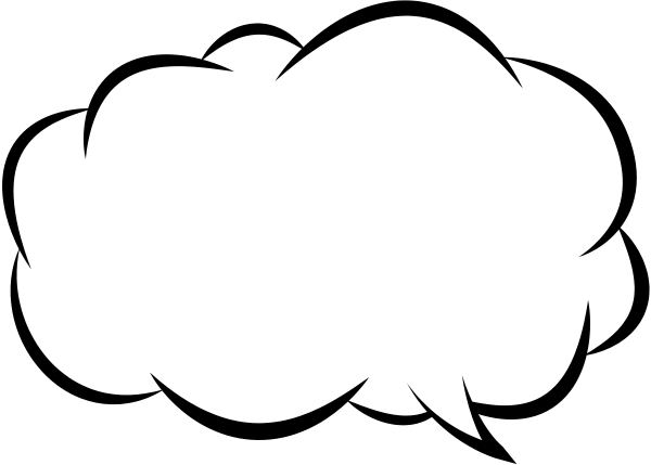 Speech Balloon01 White03 - Fuzzy Brains (600x429)