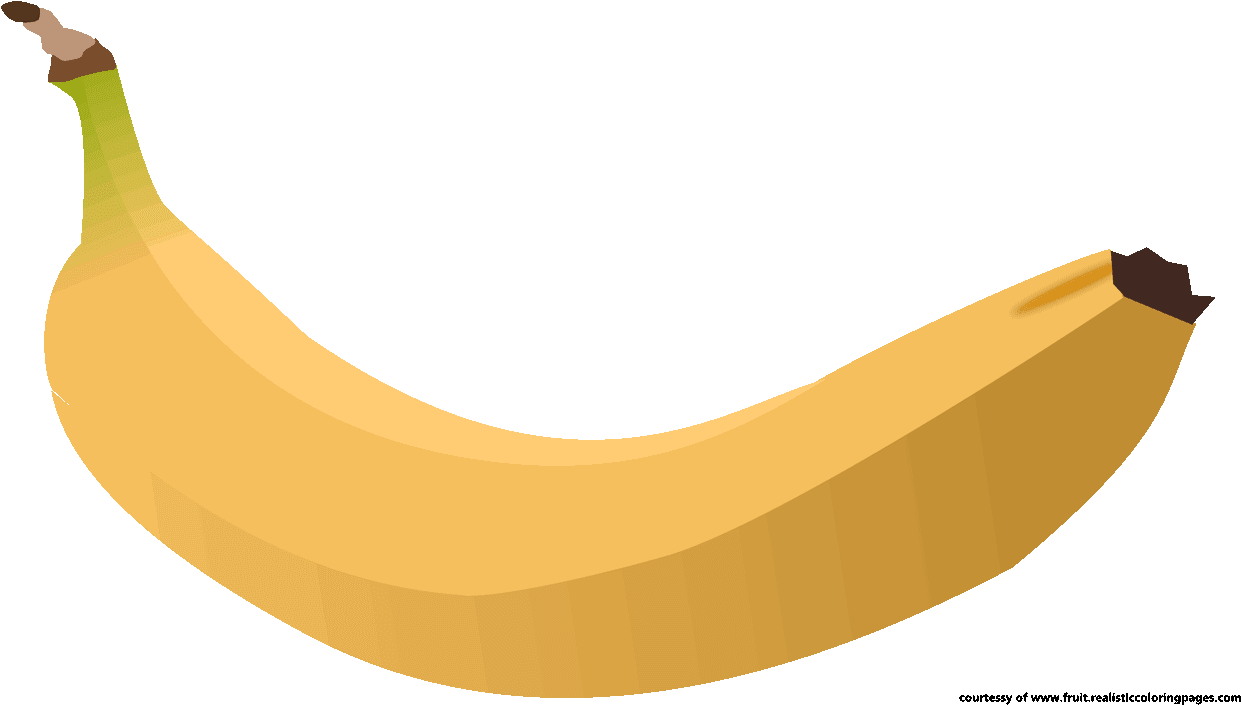 Banana Clipart Fruit Outline - Clip Art (1280x720)