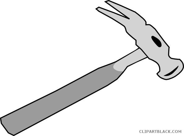 Hammer Tools Free Black White Clipart Images Clipartblack - Martillo Clip Art (594x439)
