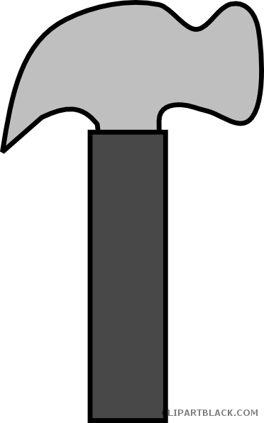 Hammer Tools Free Black White Clipart Images Clipartblack - Hammer Tools Free Black White Clipart Images Clipartblack (372x596)