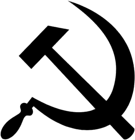 Black Hammer And Sickle - Hammer And Sickle Black And White (576x526)
