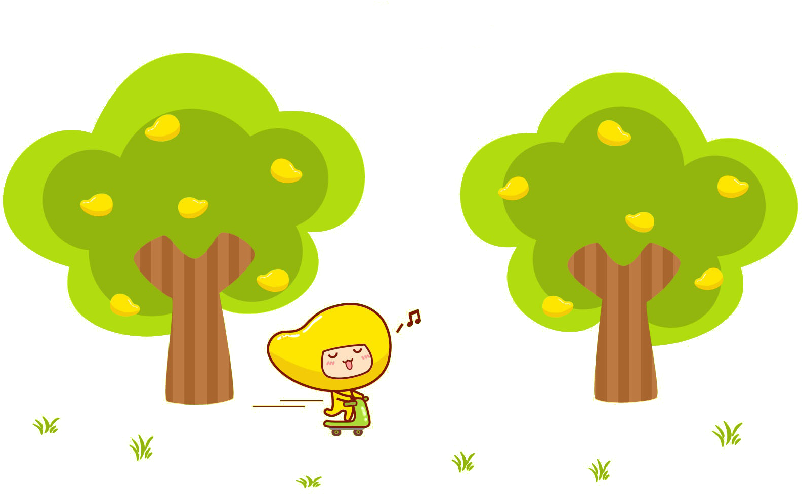 Mango Cartoon Wallpaper - Mango Trees Cartoon (1920x1200)