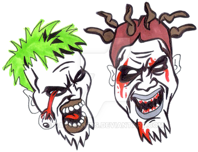 Hd Clipart Trappedbehindthelens 70 56 Twiztid By - Twiztid Drawings (505x350)