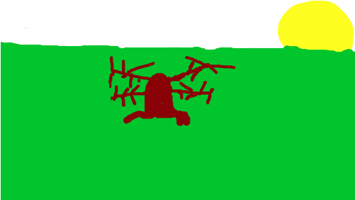 Growing Tree Photosynthesis - Illustration (500x400)