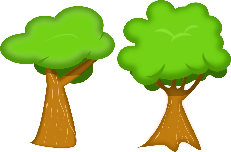 Soft Trees Clip Art Free Vector 4vector - Guarderia Mi Mundo Feliz (800x528)