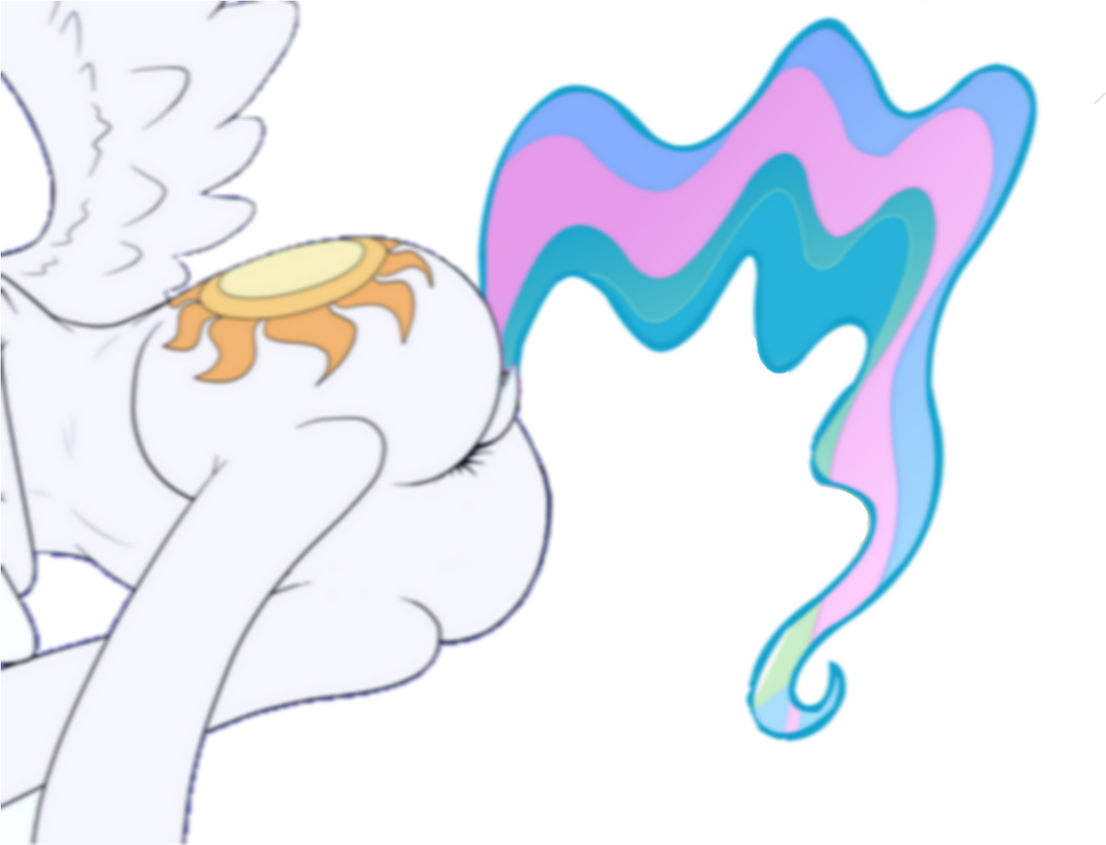 Poprocks, Ass, Butt Only, Cropped, Cutie Mark, Edit, - Cartoon (1600x1200)