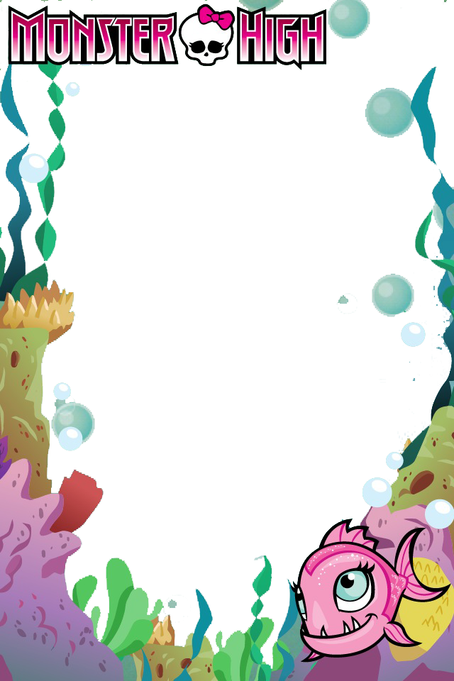 Frame Clipart Monster - Monster High (640x960)