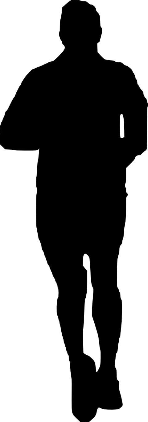 Free Png Man Running Silhouette Png Images Transparent - Woman Head Silhouette Png (480x1367)