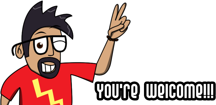 My Self Portrait You're Welcome By Christopia1984 - Cartoon (806x376)