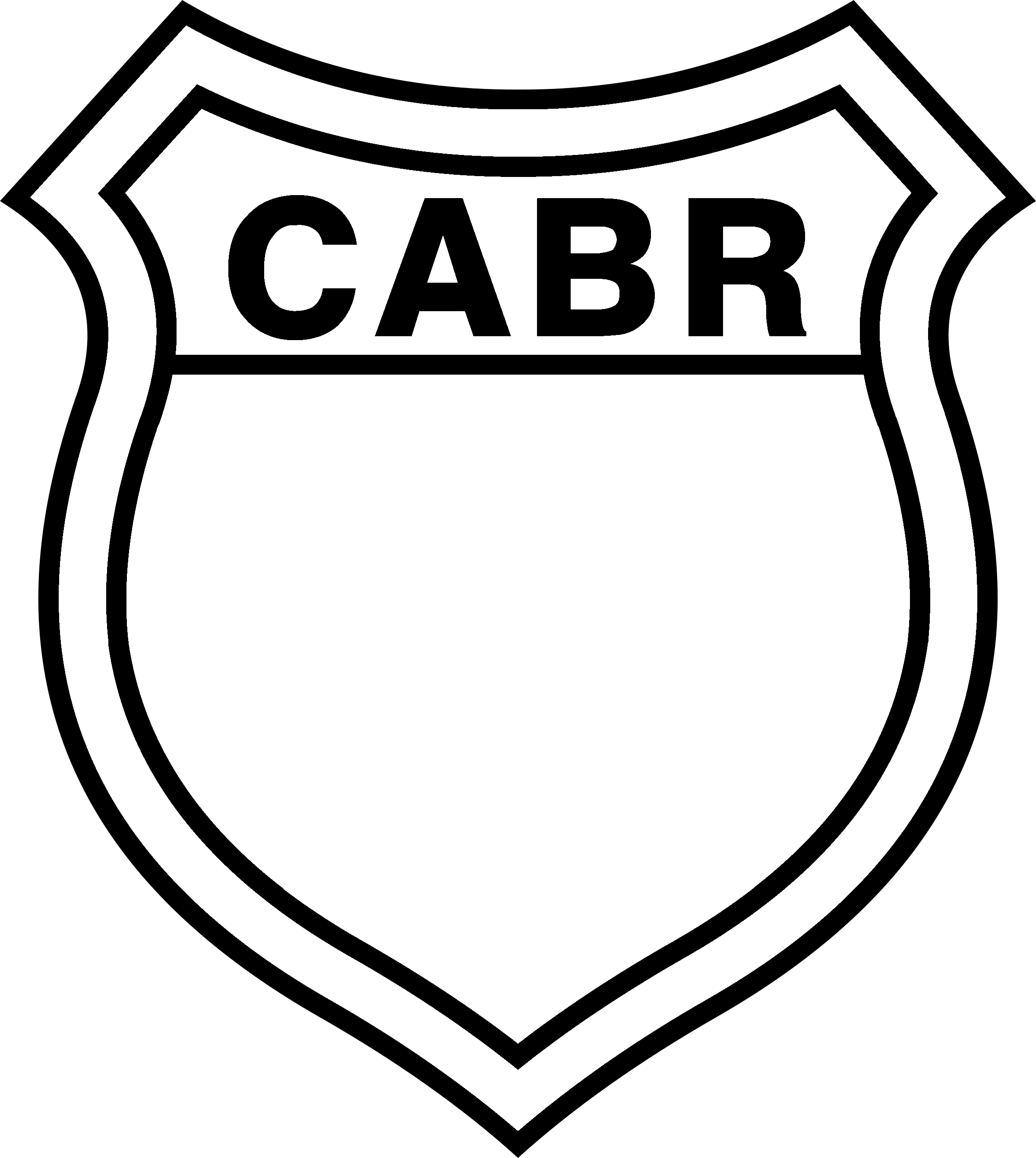 Ca Boston River Logo Black And White - Emblem (2400x2683)
