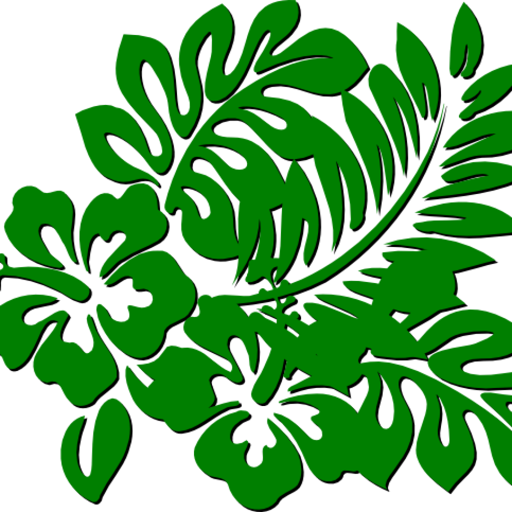 Rainforest Clipart Christmas Tree Clipart - Hawaiian Flower Clipart (1024x1024)