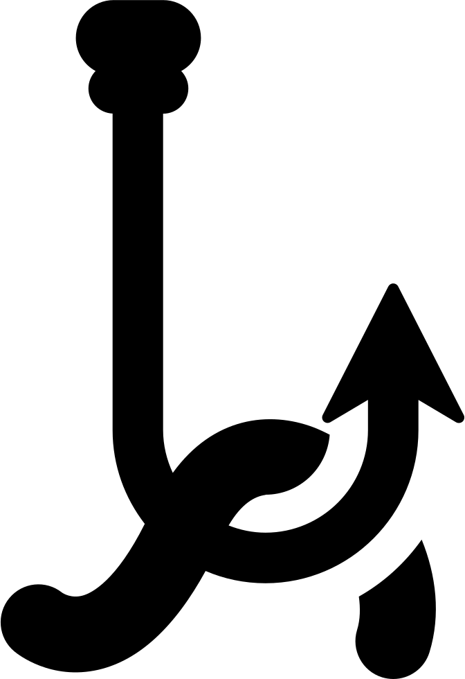 Hook With Worm Comments - Hook And Worm Vector (672x980)