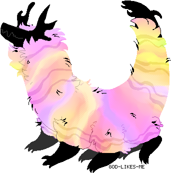 Worm By God Likes Me - Illustration (373x373)