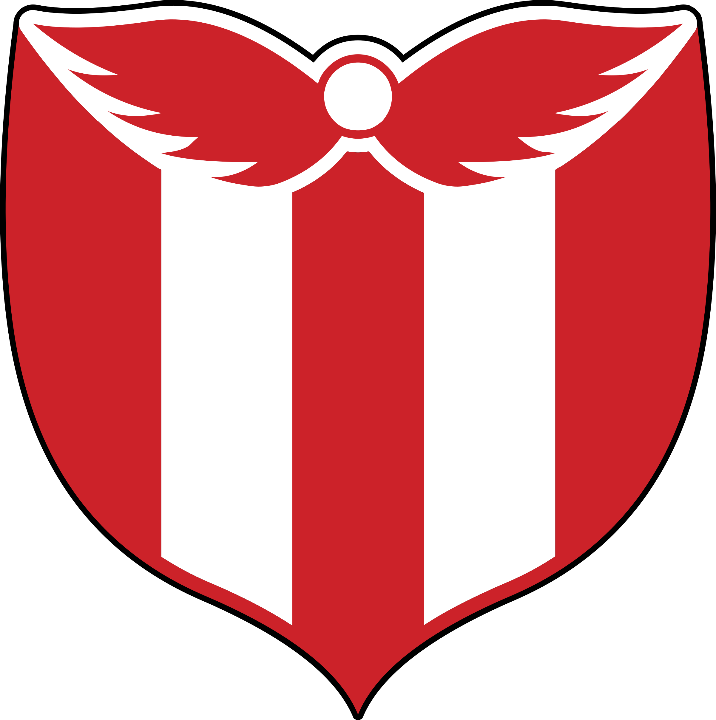 Ca River Plate Logo Black And White - River Plate De Uruguay (2400x2415)