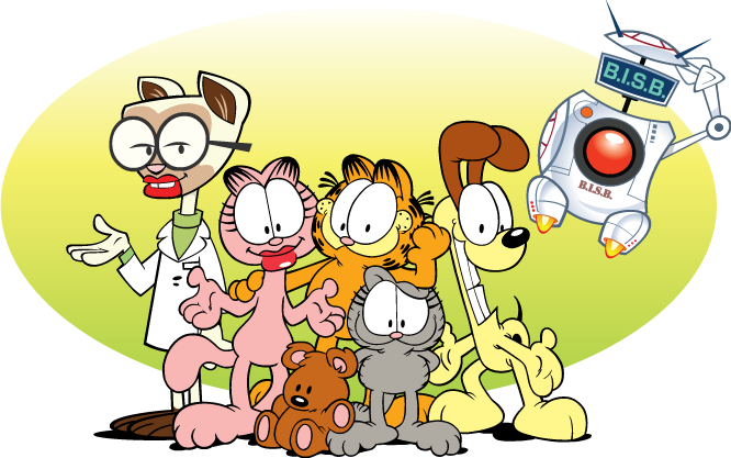4 Ways To Lessen Your Chance Of Cyber Attack - Marmont Hill Garfield & Friends 2' Framed Print, (666x417)