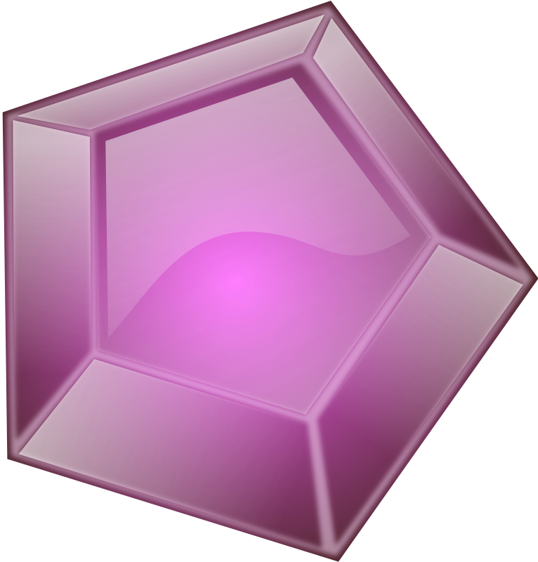 Medium Image - Purple Gem Clip Art (766x800)