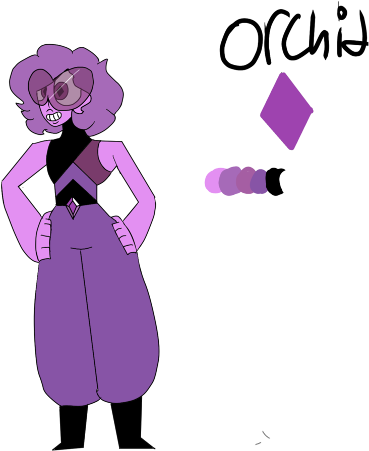 Orchid Diamond By Electronic-phantom - Cartoon (836x955)