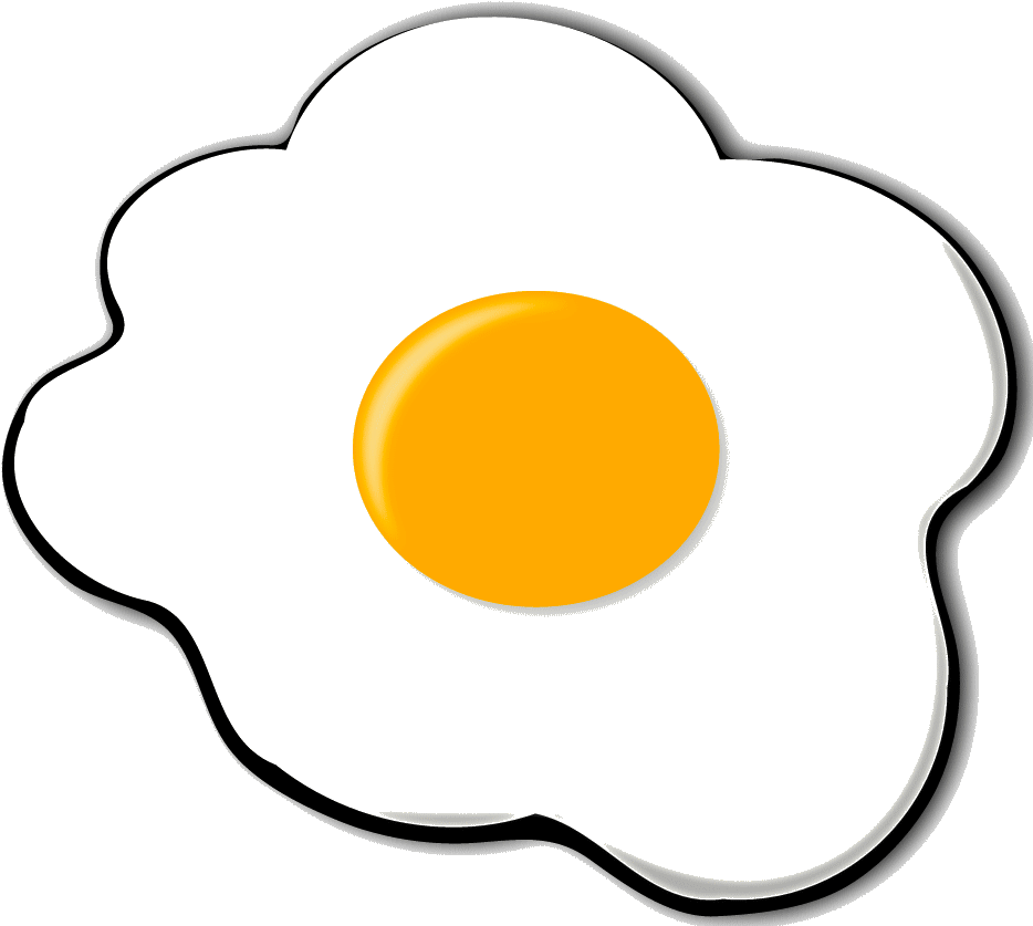 Fried Egg Clipart Fri - Clip Art (1444x1443)