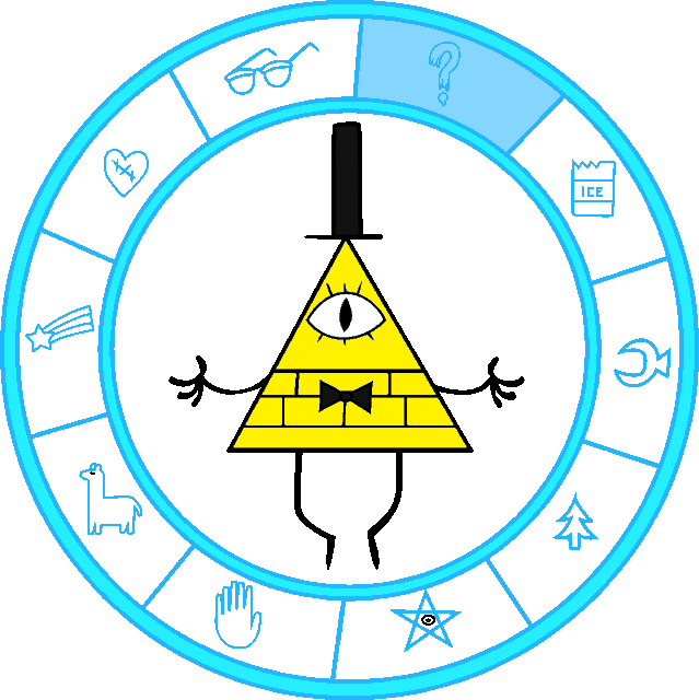 Pues Es Bill Cipher Conocido Como Iluminati - Bills Gravity Falls Para Colorear (639x640)